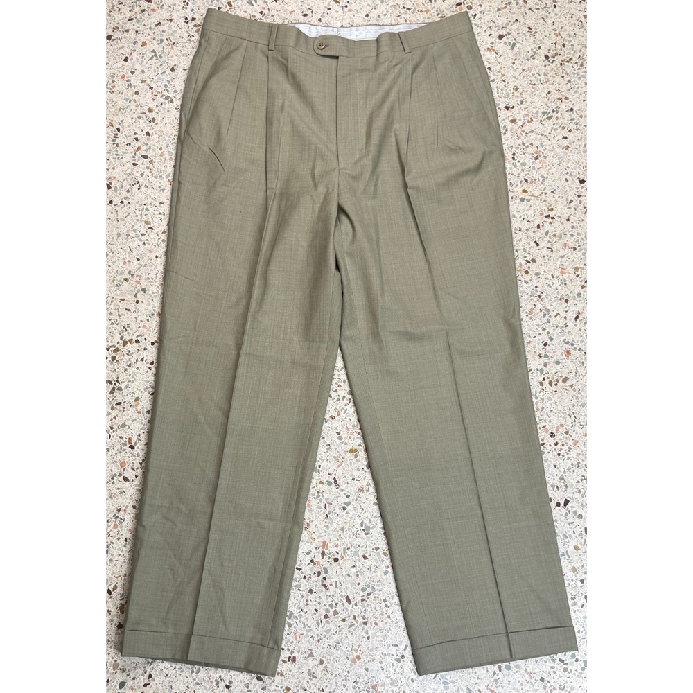 Zanella Bennett Men's Multicolored Wool‎ Slash Pockets Dress Pants Size 38